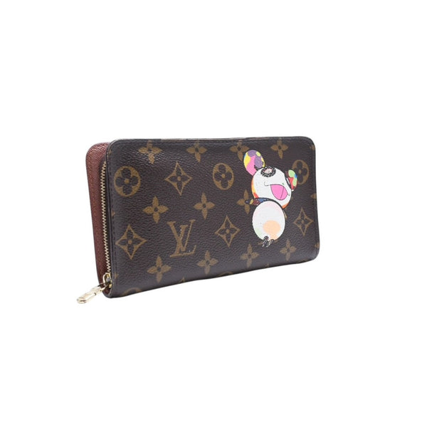 LOUIS VUITTON Louis Vuitton x Takashi Murakami Collaboration Long Wallet M61729 Panda Portomone Sip Monogram Canvas Good Condition Used 4a001574