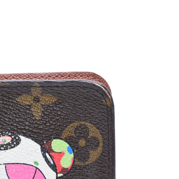 LOUIS VUITTON Louis Vuitton x Takashi Murakami Collaboration Long Wallet M61729 Panda Portomone Sip Monogram Canvas Good Condition Used 4a001574