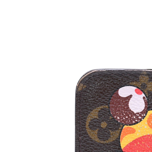 LOUIS VUITTON Louis Vuitton x Takashi Murakami Collaboration Long Wallet M61729 Panda Portomone Sip Monogram Canvas Good Condition Used 4a001574