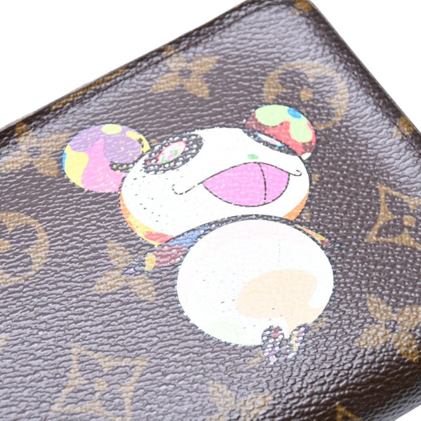 LOUIS VUITTON Louis Vuitton x Takashi Murakami Collaboration Long Wallet M61729 Panda Portomone Sip Monogram Canvas Good Condition Used 4a001574