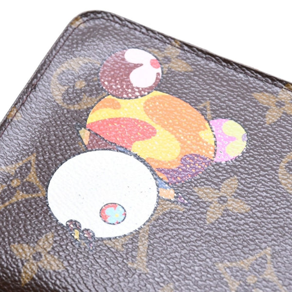 LOUIS VUITTON Louis Vuitton x Takashi Murakami Collaboration Long Wallet M61729 Panda Portomone Sip Monogram Canvas Good Condition Used 4a001574