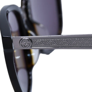 GUCCI グッチ サングラス アイウェア GG0073SK 005 サイズ58□18 150 アセテート プラスチック ブラック 美品 中古 4a001569