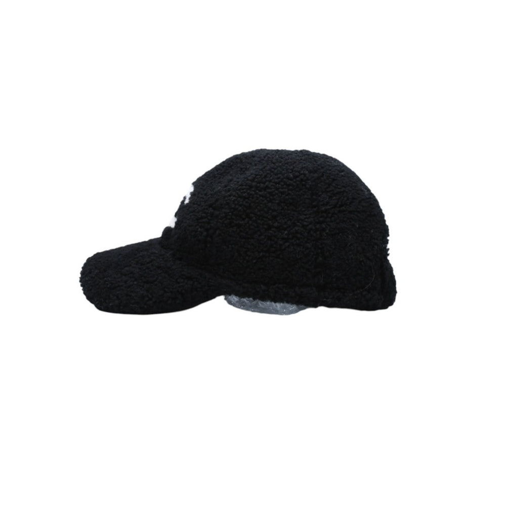 極美品 CHANEL シャネル キャップ ココマーク E1LGPP0A ボア ムートン ボアキャップ ブラック 中古 4a001179