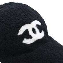 画像をギャラリービューアに読み込む, 極美品 CHANEL シャネル キャップ ココマーク E1LGPP0A ボア ムートン ボアキャップ ブラック 中古 4a001179