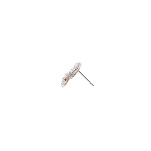 CHANEL シャネル 片耳ピアス ラインストーン シルバー ピンク 08C earring CC rhinestone SV 08C 良品 中古 4a000663