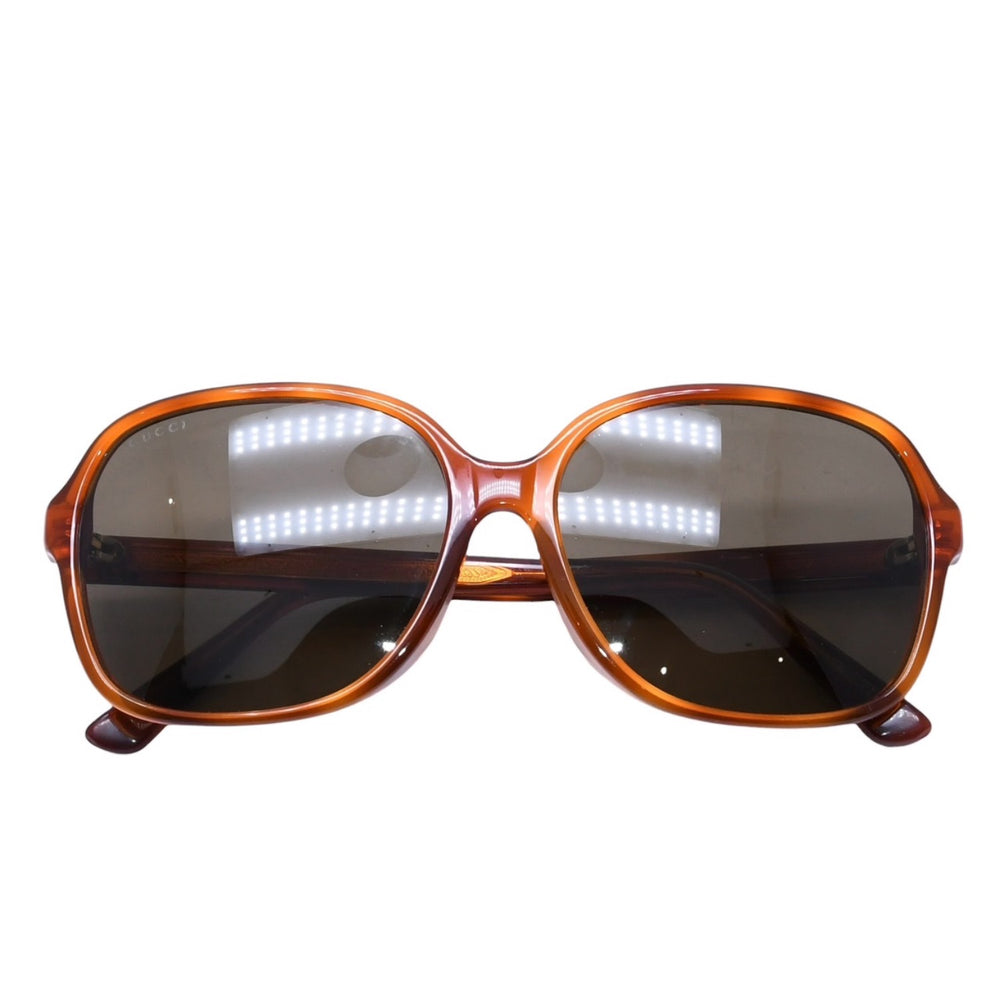 GUCCI グッチ Sunglasses サングラス ブラウン ブラックレンズ GG3834F/S 58◻︎16 ゴールド 美品 中古 4a001570
