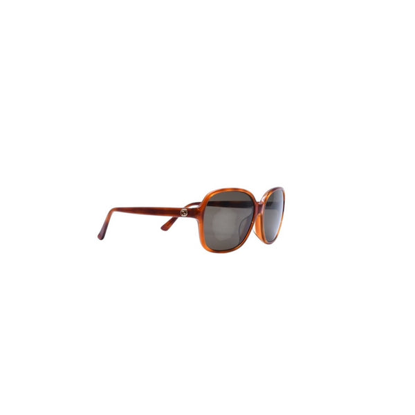 GUCCI グッチ Sunglasses サングラス ブラウン ブラックレンズ GG3834F/S 58◻︎16 ゴールド 美品 中古 4a001570