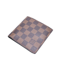 画像をギャラリービューアに読み込む, 新品未使用品 LOUIS VUITTON ルイヴィトン ポルトフォイユ・マルコ ダミエ エベヌ N61675 二つ折り財布 中古 4a001581