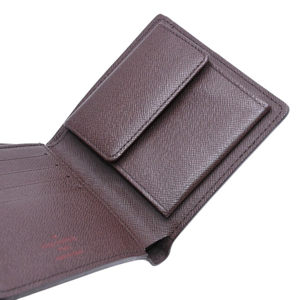 New and unused item LOUIS VUITTON Portefeuille Marco Damier Ebene N61675 Bifold Wallet Used 4a001581