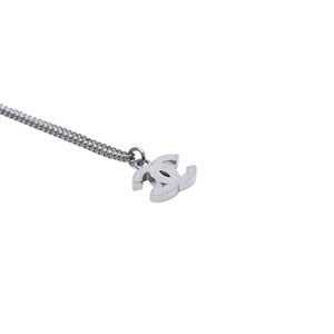 極美品 CHANEL シャネル ネックレス ココマーク ラインストーン シルバー B11V necklace COCO rhinestone SV B11V 美品 中古 4a000649