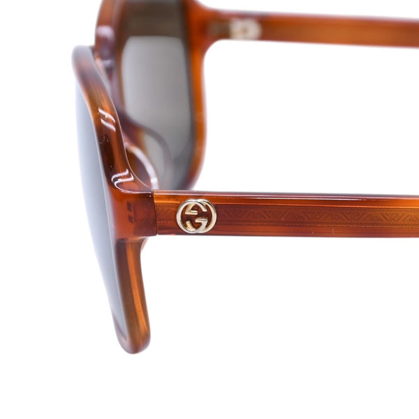 GUCCI グッチ Sunglasses サングラス ブラウン ブラックレンズ GG3834F/S 58◻︎16 ゴールド 美品 中古 4a001570