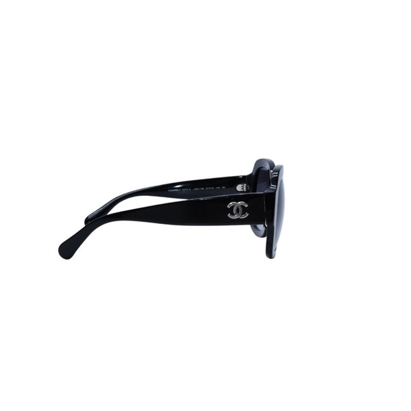 CHANEL Sunglasses 5373-A 57◻19 140 Black Purple Lens Excellent Condition Used 4a001577