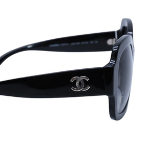 CHANEL Sunglasses 5373-A 57◻19 140 Black Purple Lens Excellent Condition Used 4a001577