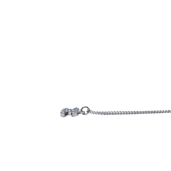 極美品 CHANEL シャネル ネックレス ラインストーン ココマーク 06V シルバー necklace CC rhinestone SV 06V 美品 中古 4a000660