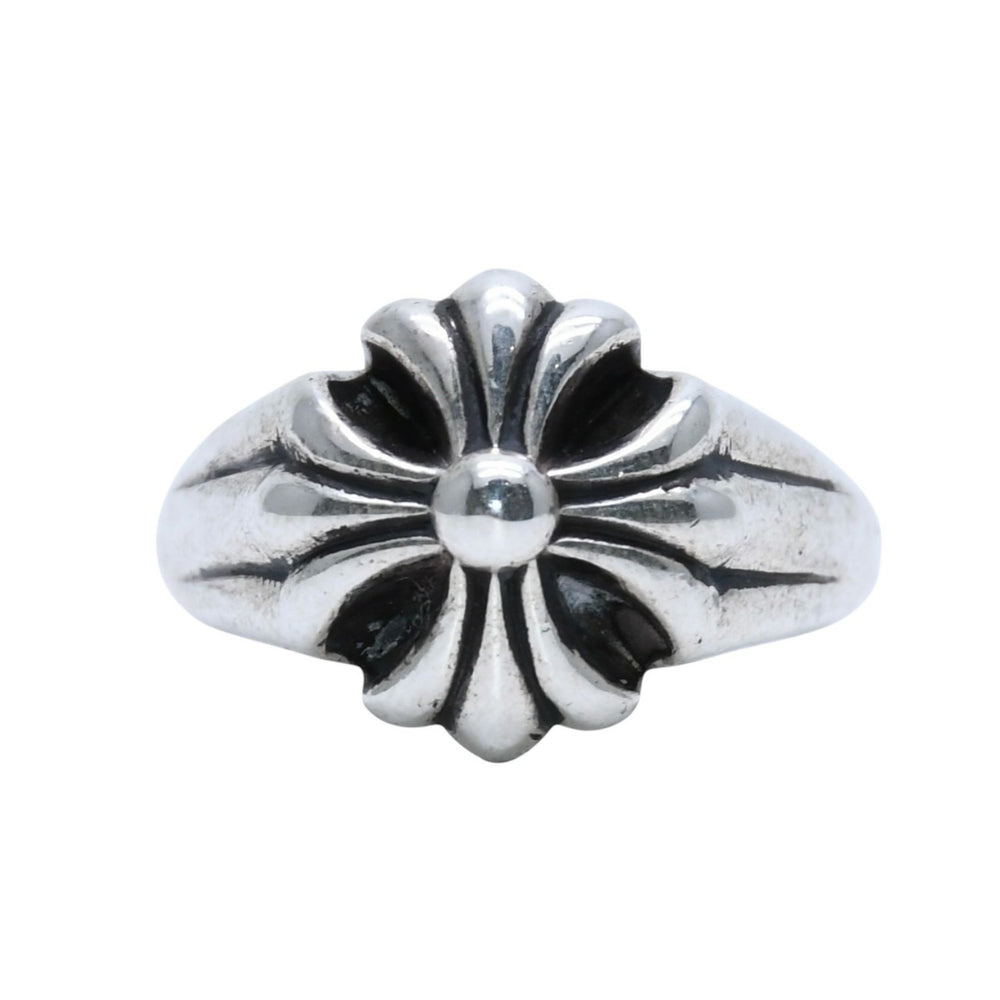 CHROME HEARTS クロムハーツ スモール カットアウト CHプラスリング 指輪 重量約13.35g サイズ11号 シルバー925 美品 中古 4a001726