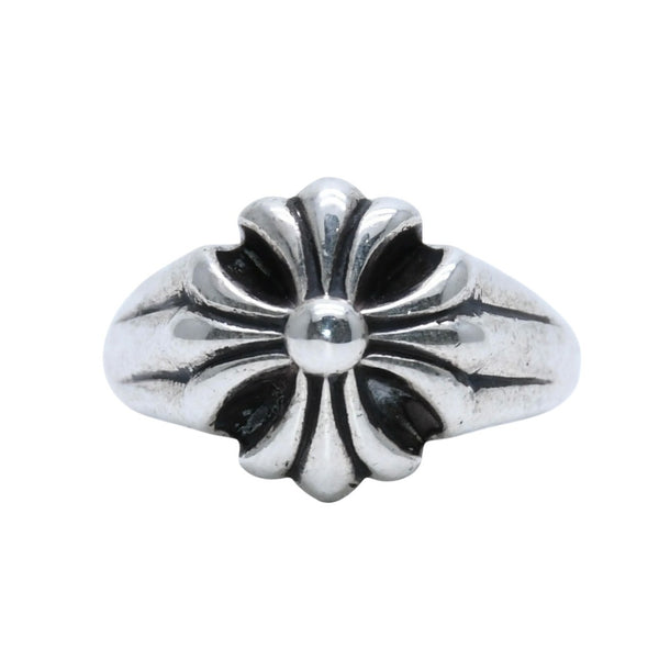 CHROME HEARTS Small Cutout CH Plus Ring Ring Weight Approx. 13.35g Size 11 Silver 925 Good Condition Used 4a001726