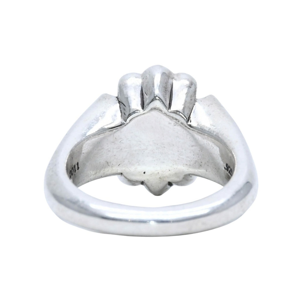 CHROME HEARTS クロムハーツ スモール カットアウト CHプラスリング 指輪 重量約13.35g サイズ11号 シルバー925 美品 中古 4a001726