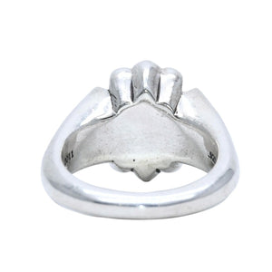 CHROME HEARTS Small Cutout CH Plus Ring Ring Weight Approx. 13.35g Size 11 Silver 925 Good Condition Used 4a001726