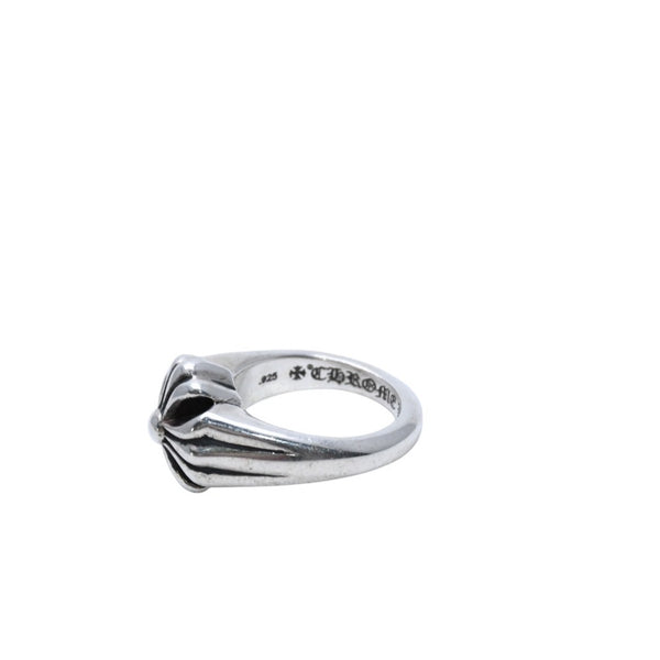 CHROME HEARTS Small Cutout CH Plus Ring Ring Weight Approx. 13.35g Size 11 Silver 925 Good Condition Used 4a001726