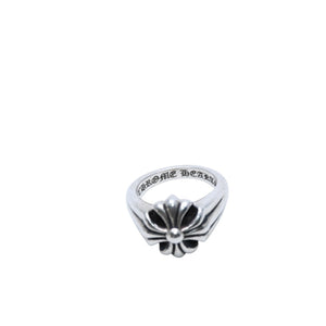 CHROME HEARTS Small Cutout CH Plus Ring Ring Weight Approx. 13.35g Size 11 Silver 925 Good Condition Used 4a001726