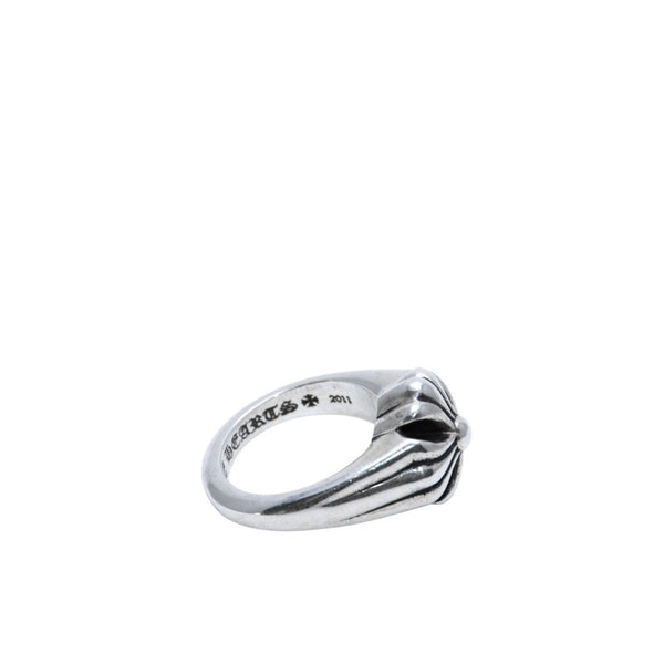 CHROME HEARTS Small Cutout CH Plus Ring Ring Weight Approx. 13.35g Size 11 Silver 925 Good Condition Used 4a001726