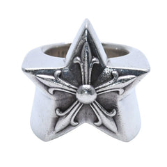 CHROME HEARTS Large Star Ring SV925 Silver No. 12 Accessory Ring 40.67g Good Condition Used Accessory 4a001724