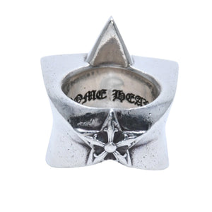 CHROME HEARTS Large Star Ring SV925 Silver No. 12 Accessory Ring 40.67g Good Condition Used Accessory 4a001724