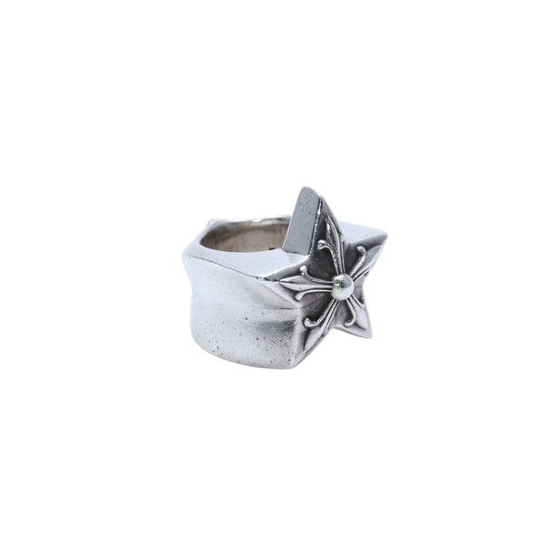 CHROME HEARTS Large Star Ring SV925 Silver No. 12 Accessory Ring 40.67g Good Condition Used Accessory 4a001724