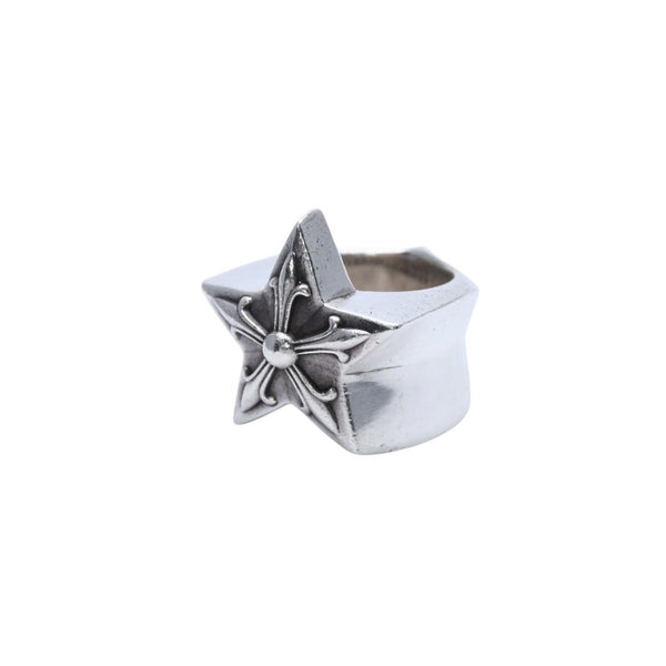 CHROME HEARTS Large Star Ring SV925 Silver No. 12 Accessory Ring 40.67g Good Condition Used Accessory 4a001724