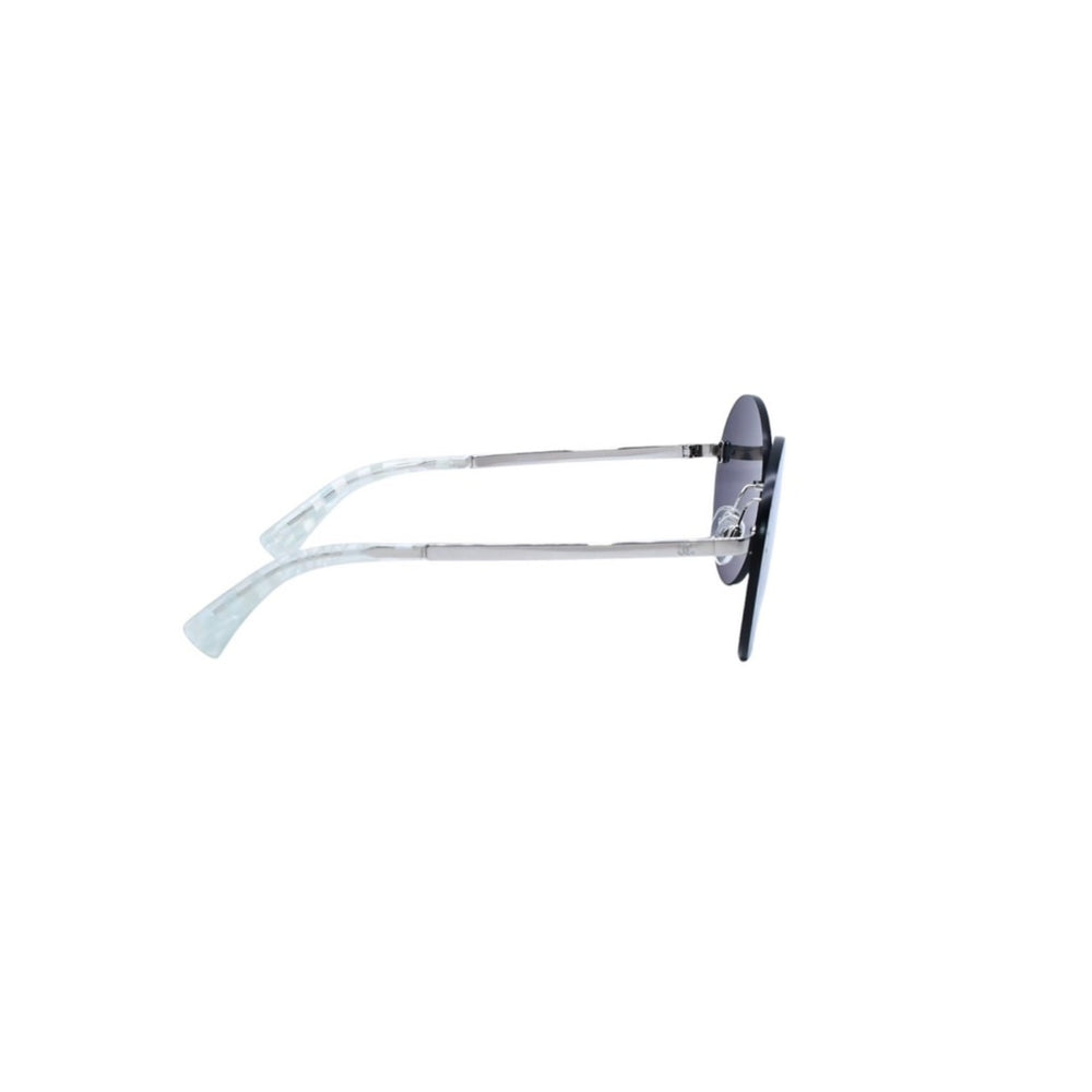 Very Good Condition CHANEL Coco Mark Round Mirror Sunglasses Silver Gray CH4216 Good Condition Used 4a001558