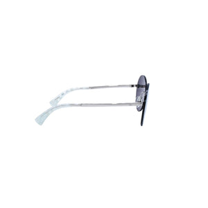 Very Good Condition CHANEL Coco Mark Round Mirror Sunglasses Silver Gray CH4216 Good Condition Used 4a001558