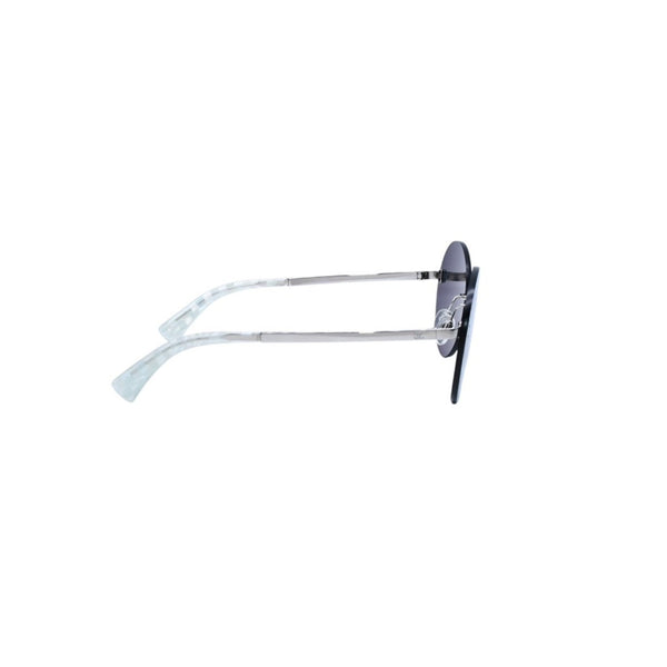 Very Good Condition CHANEL Coco Mark Round Mirror Sunglasses Silver Gray CH4216 Good Condition Used 4a001558