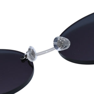 Very Good Condition CHANEL Coco Mark Round Mirror Sunglasses Silver Gray CH4216 Good Condition Used 4a001558