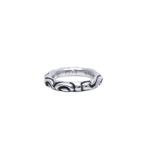 極美品 CHROME HEARTS クロムハーツ スクロールバンドリング 重量約10.6g サイズ18号 1994/.925刻印 シルバー925 中古 4a001535