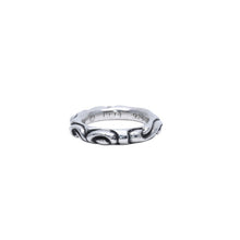 画像をギャラリービューアに読み込む, 極美品 CHROME HEARTS クロムハーツ スクロールバンドリング 重量約10.6g サイズ18号 1994/.925刻印 シルバー925 中古 4a001535