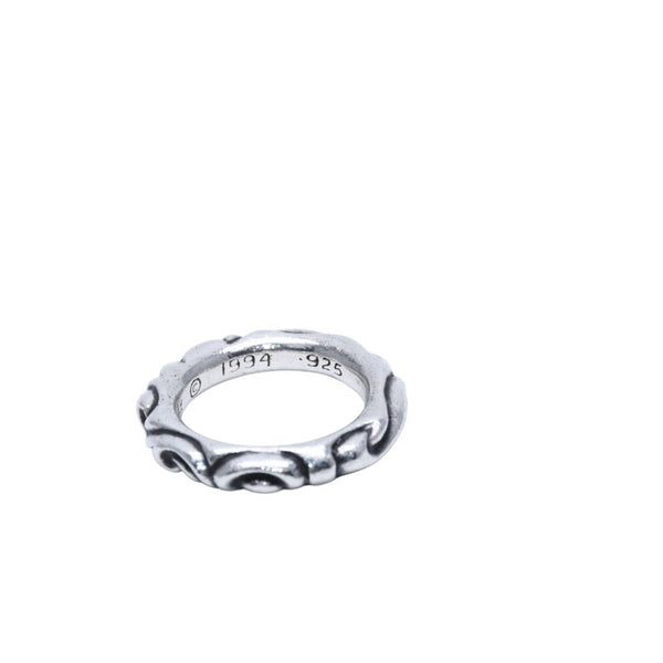 極美品 CHROME HEARTS クロムハーツ スクロールバンドリング 重量約10.6g サイズ18号 1994/.925刻印 シルバー925 中古 4a001535