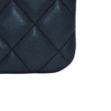 画像をギャラリービューアに読み込む, 極美品 CHANEL シャネル ポーチ マトラッセ キルティング ランダム番台 ココマーク レザー グレー 中古 4a001613