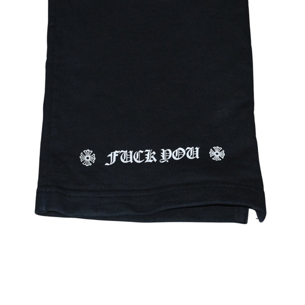 CHROME HEARTS クロムハーツ オールドモデル スウェットパンツ サイズXS オールドイングリッシュ FUCK YOU ブラック 美品 中古 4a001425