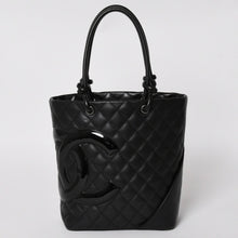 画像をギャラリービューアに読み込む, 極美品 CHANEL シャネル トートバッグ カンボンライン ココマーク 11番台 ブラック カーフ シルバー金具 中古 4a002950