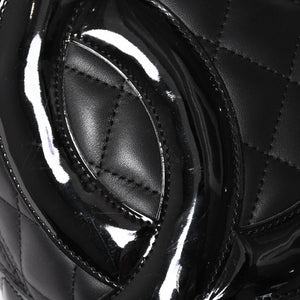 Very Good Condition CHANEL Tote Bag Cambon Line Coco Mark No. 11 Black Calf Silver Hardware Used 4a002950