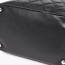 画像をギャラリービューアに読み込む, 極美品 CHANEL シャネル トートバッグ カンボンライン ココマーク 11番台 ブラック カーフ シルバー金具 中古 4a002950