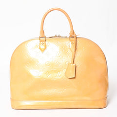 LOUIS VUITTON Monogram Vernis Alma GM Tote Bag M91450 Bag Handbag Beige Good Condition Used 4a001602