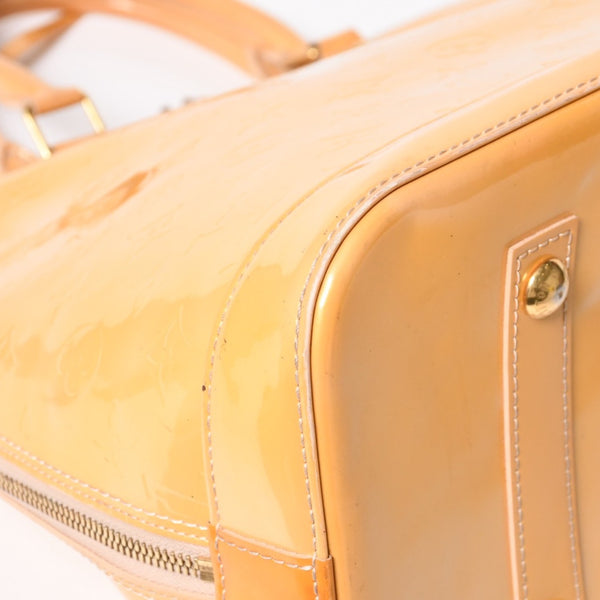 LOUIS VUITTON Monogram Vernis Alma GM Tote Bag M91450 Bag Handbag Beige Good Condition Used 4a001602