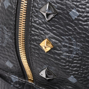 MCM エムシーエム リュック ブラック グレー シルバー金具 ゴールド金具 スターク スタッズ付 ヴィセトス バックパック 美品 中古 4a003958