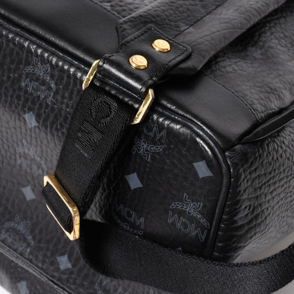 MCM エムシーエム リュック ブラック グレー シルバー金具 ゴールド金具 スターク スタッズ付 ヴィセトス バックパック 美品 中古 4a003958