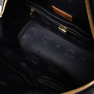 MCM エムシーエム リュック ブラック グレー シルバー金具 ゴールド金具 スターク スタッズ付 ヴィセトス バックパック 美品 中古 4a003958