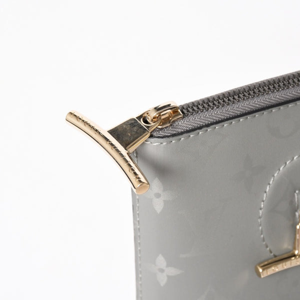 極美品 LOUIS VUITTON ルイヴィトン クラッチバッグ ポシェットコスモス モノグラムチタニウム M63240 グレー 中古 4a002803