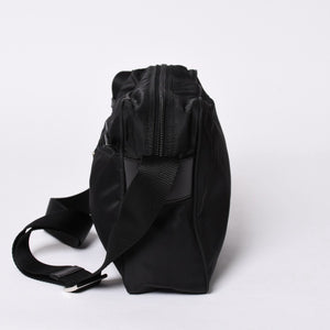 PRADA プラダ Shoulder Bag ショルダーバッグ Nylon ナイロン Black ブラック シルバー金具 美品 中古 4a001189