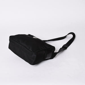 PRADA プラダ Shoulder Bag ショルダーバッグ Nylon ナイロン Black ブラック シルバー金具 美品 中古 4a001189