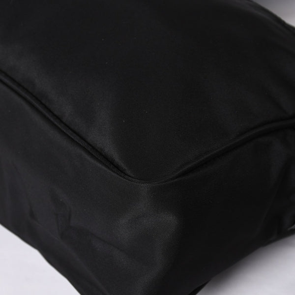 PRADA プラダ Shoulder Bag ショルダーバッグ Nylon ナイロン Black ブラック シルバー金具 美品 中古 4a001189